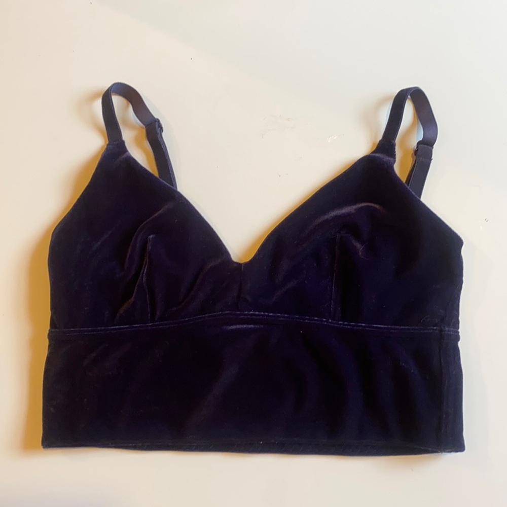 GAP velvet bralette.